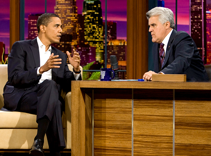 Barack Obama, Jay Leno Barack Obama, Jay Leno